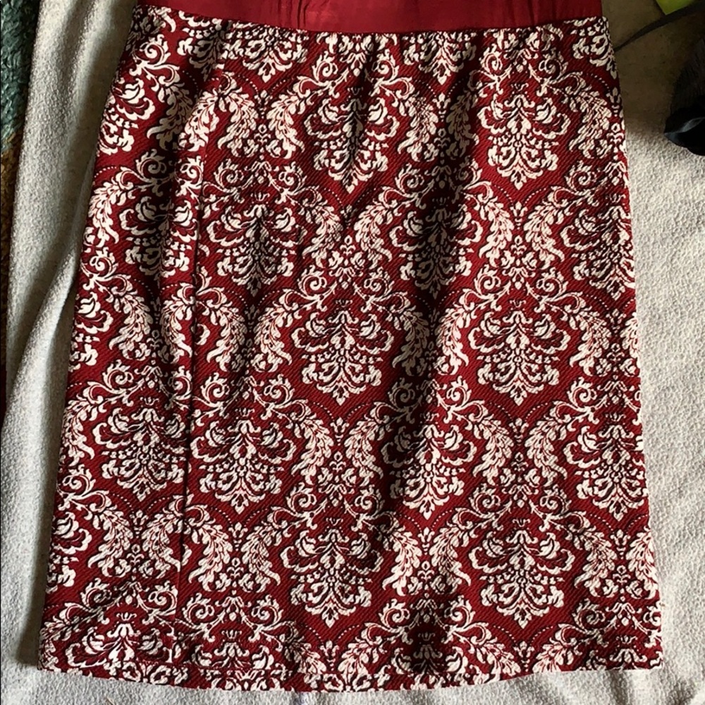 Burgundy Pencil skirt